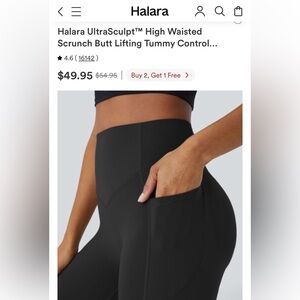 HALARA UltraSculpt™ High Waisted
Scrunch Butt Lifting Tummy Control leggings